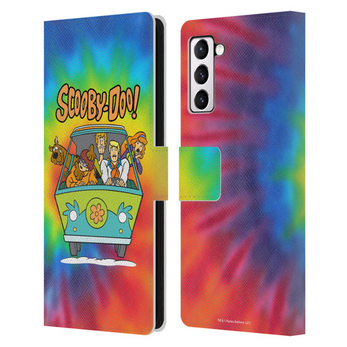 Scooby-Doo Mystery Inc. Tie Dye Leather Book Wallet Case Cover For Samsung Galaxy S21+ 5G
