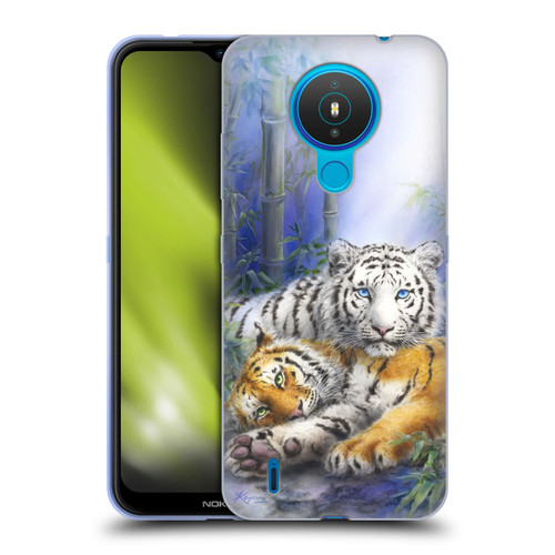 Kayomi Harai Animals And Fantasy Asian Tiger Couple Soft Gel Case for Nokia 1.4