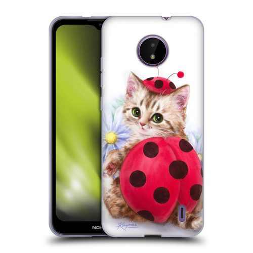 Kayomi Harai Animals And Fantasy Kitten Cat Lady Bug Soft Gel Case for Nokia C10 / C20