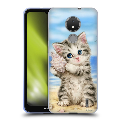 Kayomi Harai Animals And Fantasy Seashell Kitten At Beach Soft Gel Case for Nokia C21