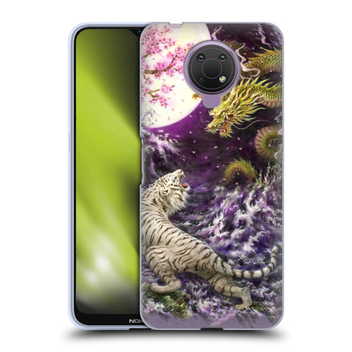Kayomi Harai Animals And Fantasy Asian Tiger & Dragon Soft Gel Case for Nokia G10