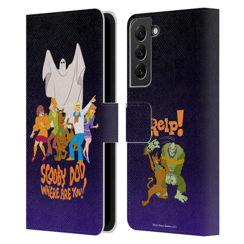 Scooby-Doo Mystery Inc. Where Are You? Leather Book Wallet Case Cover For Samsung Galaxy S22+ 5G