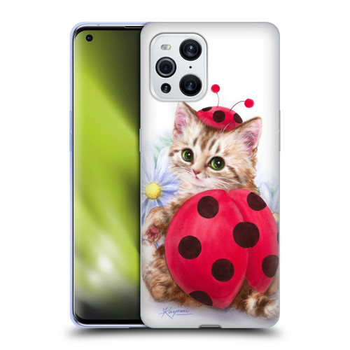 Kayomi Harai Animals And Fantasy Kitten Cat Lady Bug Soft Gel Case for OPPO Find X3 / Pro