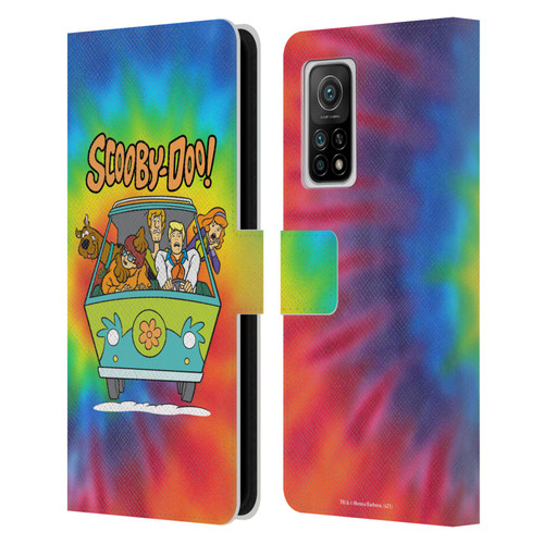 Scooby-Doo Mystery Inc. Tie Dye Leather Book Wallet Case Cover For Xiaomi Mi 10T 5G