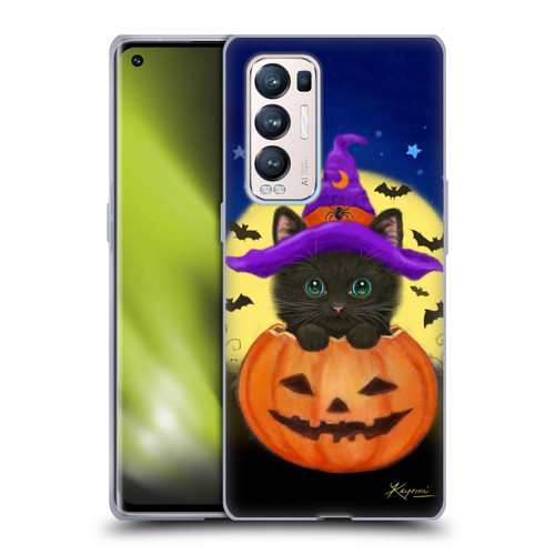 Kayomi Harai Animals And Fantasy Halloween With Cat Soft Gel Case for OPPO Find X3 Neo / Reno5 Pro+ 5G