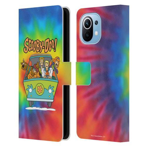 Scooby-Doo Mystery Inc. Tie Dye Leather Book Wallet Case Cover For Xiaomi Mi 11