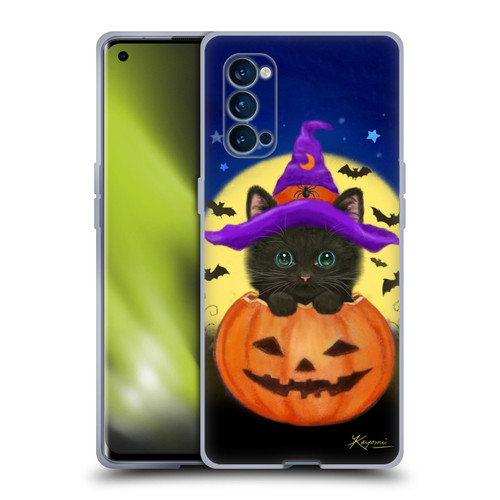 Kayomi Harai Animals And Fantasy Halloween With Cat Soft Gel Case for OPPO Reno 4 Pro 5G