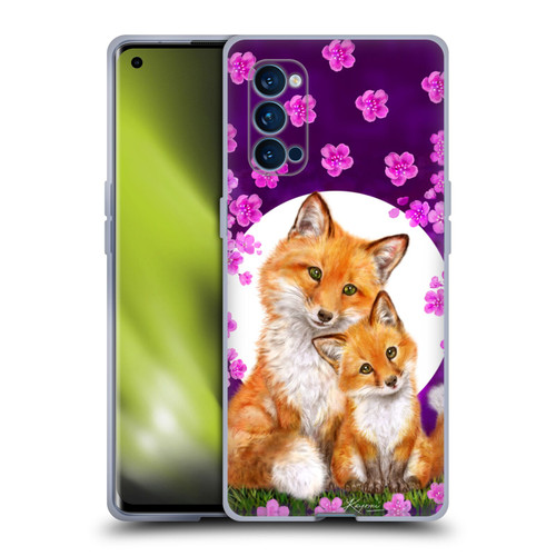 Kayomi Harai Animals And Fantasy Mother & Baby Fox Soft Gel Case for OPPO Reno 4 Pro 5G