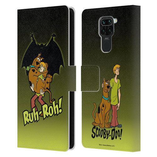 Scooby-Doo Mystery Inc. Ruh-Roh Leather Book Wallet Case Cover For Xiaomi Redmi Note 9 / Redmi 10X 4G