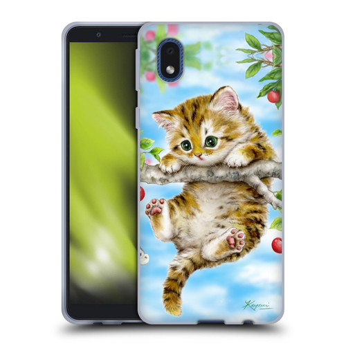 Kayomi Harai Animals And Fantasy Cherry Tree Kitten Soft Gel Case for Samsung Galaxy A01 Core (2020)