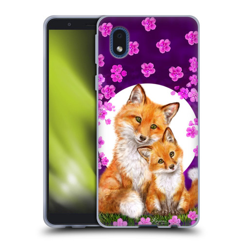 Kayomi Harai Animals And Fantasy Mother & Baby Fox Soft Gel Case for Samsung Galaxy A01 Core (2020)