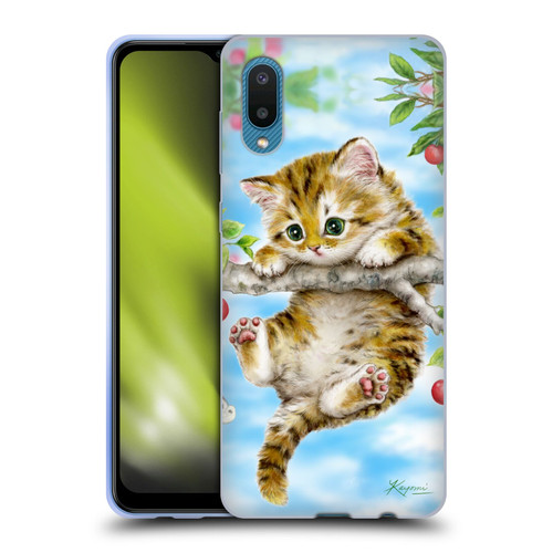 Kayomi Harai Animals And Fantasy Cherry Tree Kitten Soft Gel Case for Samsung Galaxy A02/M02 (2021)