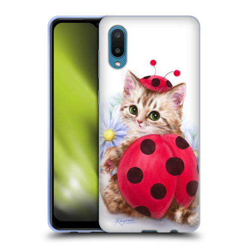 Kayomi Harai Animals And Fantasy Kitten Cat Lady Bug Soft Gel Case for Samsung Galaxy A02/M02 (2021)