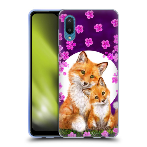 Kayomi Harai Animals And Fantasy Mother & Baby Fox Soft Gel Case for Samsung Galaxy A02/M02 (2021)