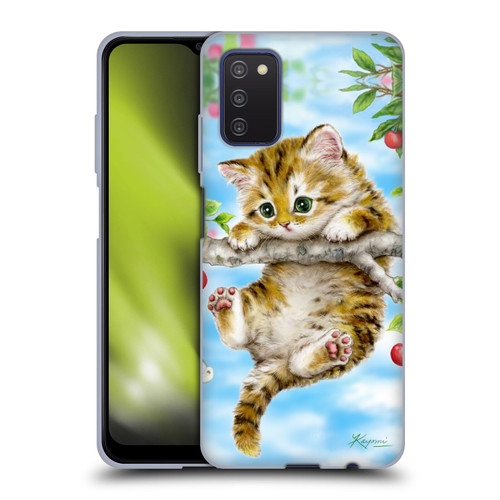 Kayomi Harai Animals And Fantasy Cherry Tree Kitten Soft Gel Case for Samsung Galaxy A03s (2021)