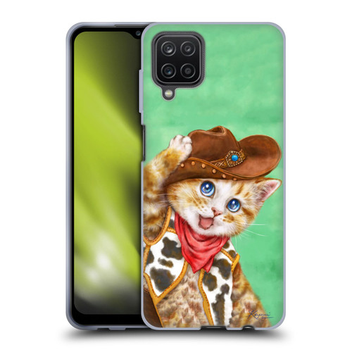 Kayomi Harai Animals And Fantasy Cowboy Kitten Soft Gel Case for Samsung Galaxy A12 (2020)