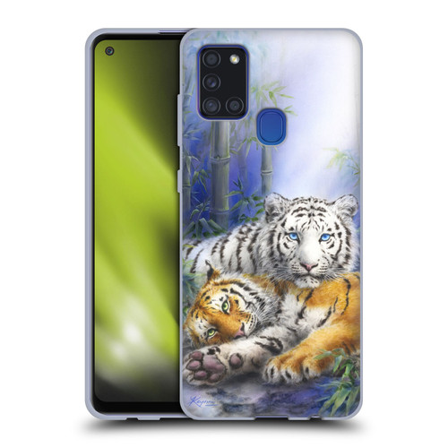 Kayomi Harai Animals And Fantasy Asian Tiger Couple Soft Gel Case for Samsung Galaxy A21s (2020)