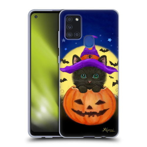 Kayomi Harai Animals And Fantasy Halloween With Cat Soft Gel Case for Samsung Galaxy A21s (2020)
