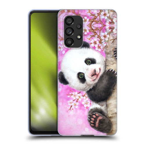 Kayomi Harai Animals And Fantasy Cherry Blossom Panda Soft Gel Case for Samsung Galaxy A53 5G (2022)