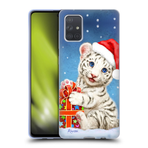 Kayomi Harai Animals And Fantasy White Tiger Christmas Gift Soft Gel Case for Samsung Galaxy A71 (2019)