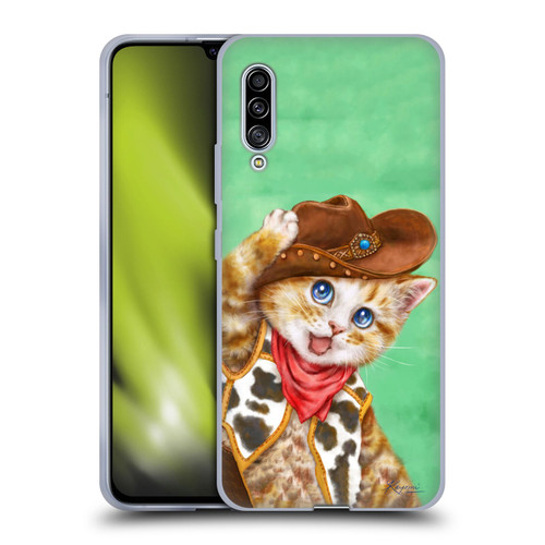 Kayomi Harai Animals And Fantasy Cowboy Kitten Soft Gel Case for Samsung Galaxy A90 5G (2019)