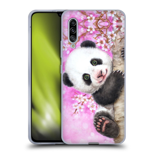 Kayomi Harai Animals And Fantasy Cherry Blossom Panda Soft Gel Case for Samsung Galaxy A90 5G (2019)
