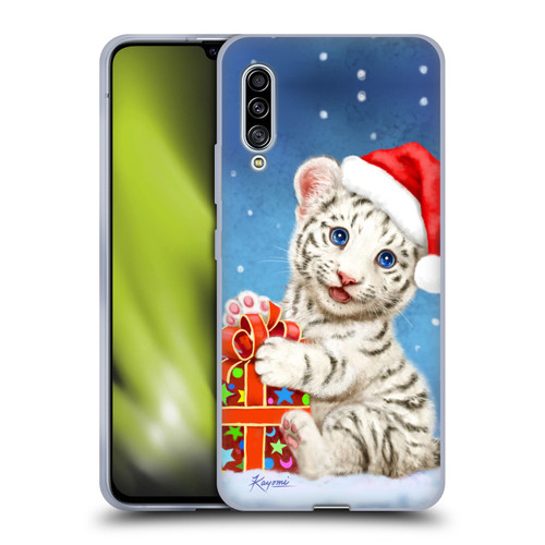 Kayomi Harai Animals And Fantasy White Tiger Christmas Gift Soft Gel Case for Samsung Galaxy A90 5G (2019)