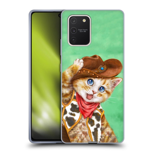 Kayomi Harai Animals And Fantasy Cowboy Kitten Soft Gel Case for Samsung Galaxy S10 Lite