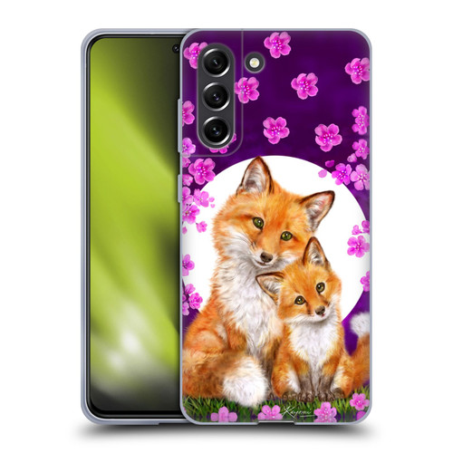 Kayomi Harai Animals And Fantasy Mother & Baby Fox Soft Gel Case for Samsung Galaxy S21 FE 5G