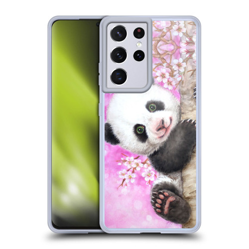 Kayomi Harai Animals And Fantasy Cherry Blossom Panda Soft Gel Case for Samsung Galaxy S21 Ultra 5G