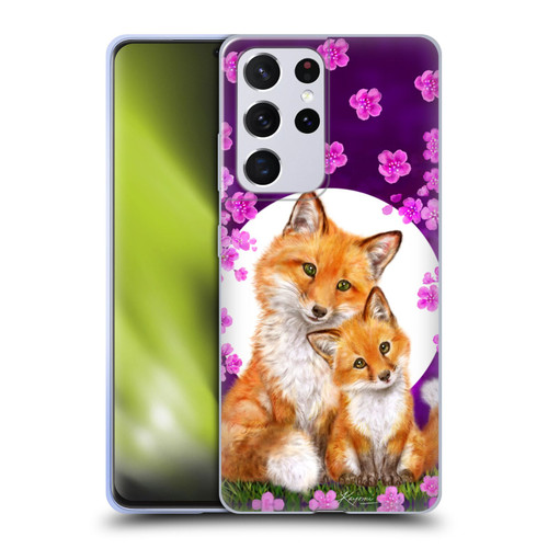 Kayomi Harai Animals And Fantasy Mother & Baby Fox Soft Gel Case for Samsung Galaxy S21 Ultra 5G