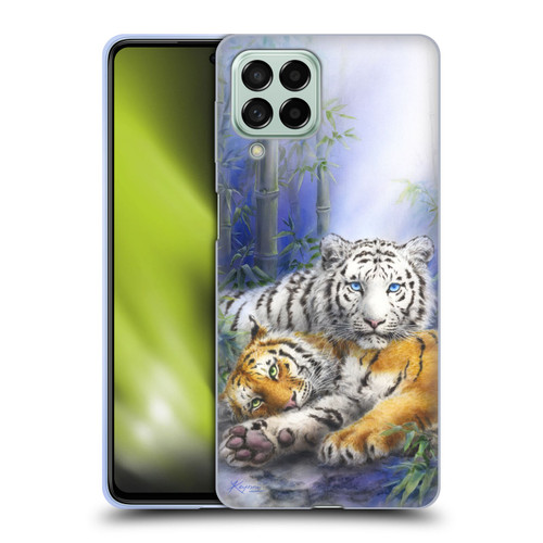 Kayomi Harai Animals And Fantasy Asian Tiger Couple Soft Gel Case for Samsung Galaxy M53 (2022)