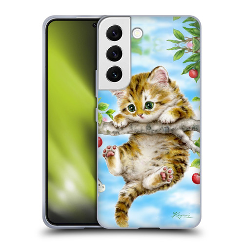 Kayomi Harai Animals And Fantasy Cherry Tree Kitten Soft Gel Case for Samsung Galaxy S22 5G
