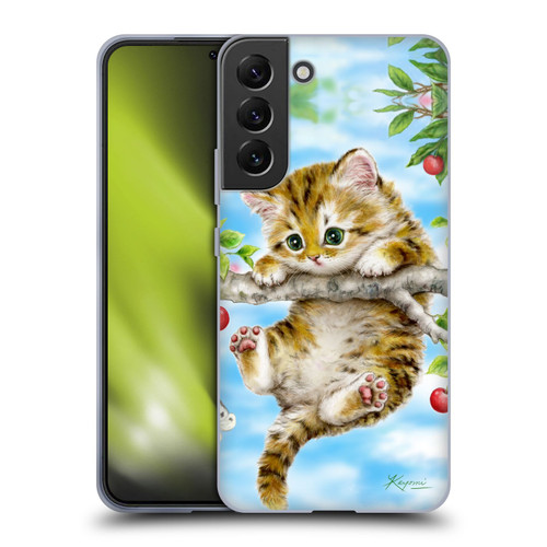Kayomi Harai Animals And Fantasy Cherry Tree Kitten Soft Gel Case for Samsung Galaxy S22+ 5G