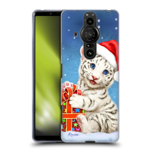 Kayomi Harai Animals And Fantasy White Tiger Christmas Gift Soft Gel Case for Sony Xperia Pro-I