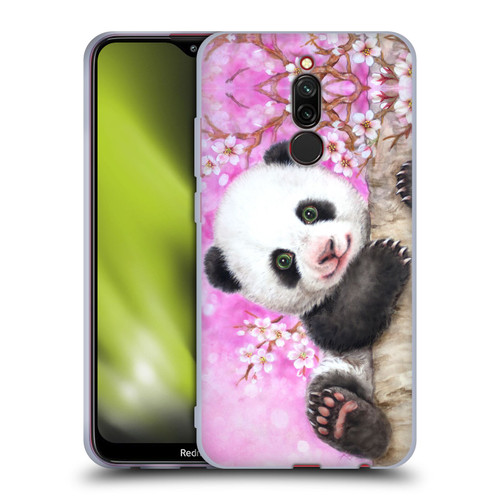 Kayomi Harai Animals And Fantasy Cherry Blossom Panda Soft Gel Case for Xiaomi Redmi 8