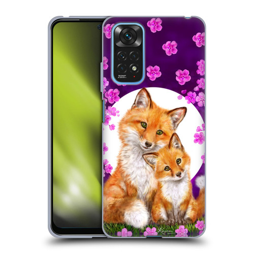 Kayomi Harai Animals And Fantasy Mother & Baby Fox Soft Gel Case for Xiaomi Redmi Note 11 / Redmi Note 11S