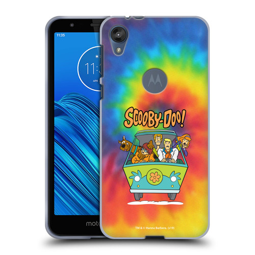 Scooby-Doo Mystery Inc. Tie Dye Soft Gel Case for Motorola Moto E6