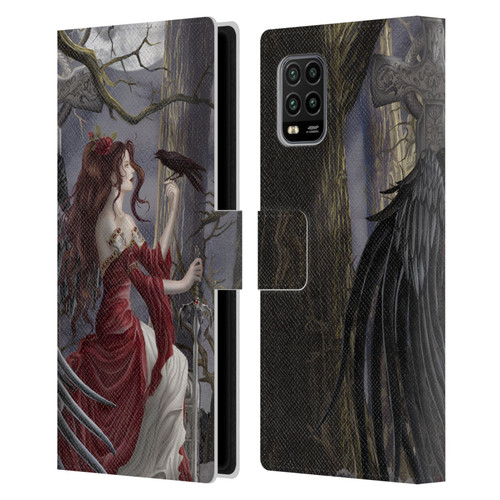 Nene Thomas Deep Forest Dark Angel Fairy With Raven Leather Book Wallet Case Cover For Xiaomi Mi 10 Lite 5G