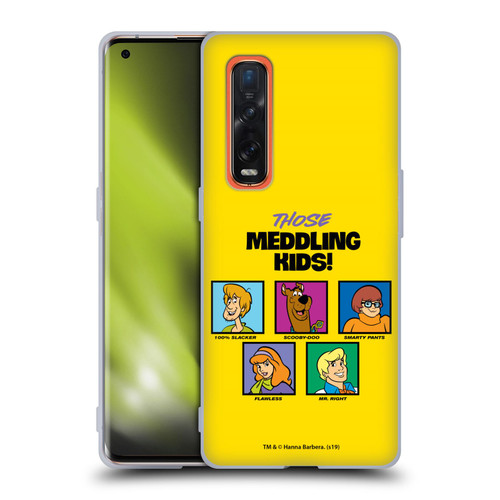 Scooby-Doo Mystery Inc. Meddling Kids Soft Gel Case for OPPO Find X2 Pro 5G