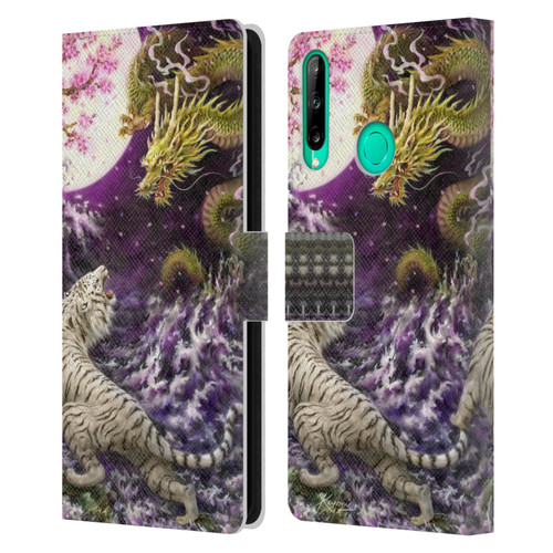 Kayomi Harai Animals And Fantasy Asian Tiger & Dragon Leather Book Wallet Case Cover For Huawei P40 lite E