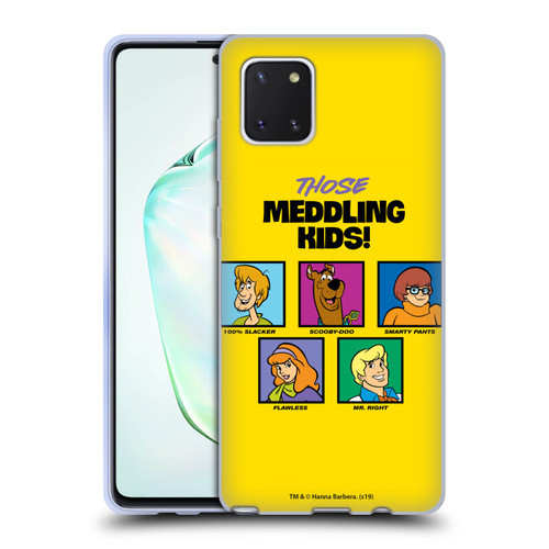 Scooby-Doo Mystery Inc. Meddling Kids Soft Gel Case for Samsung Galaxy Note10 Lite