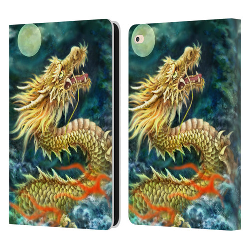 Kayomi Harai Animals And Fantasy Asian Dragon In The Moon Leather Book Wallet Case Cover For Apple iPad Air 2 (2014)