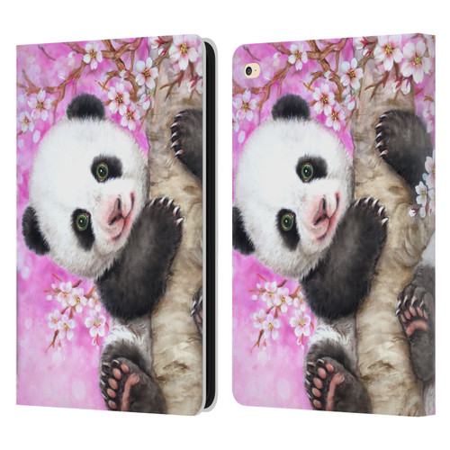 Kayomi Harai Animals And Fantasy Cherry Blossom Panda Leather Book Wallet Case Cover For Apple iPad Air 2 (2014)