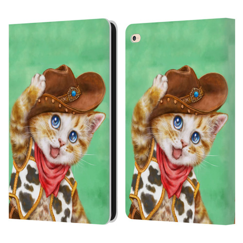 Kayomi Harai Animals And Fantasy Cowboy Kitten Leather Book Wallet Case Cover For Apple iPad Air 2 (2014)