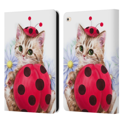 Kayomi Harai Animals And Fantasy Kitten Cat Lady Bug Leather Book Wallet Case Cover For Apple iPad Air 2 (2014)