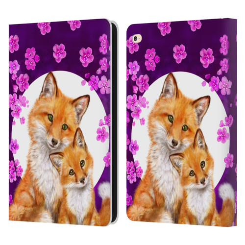 Kayomi Harai Animals And Fantasy Mother & Baby Fox Leather Book Wallet Case Cover For Apple iPad Air 2 (2014)