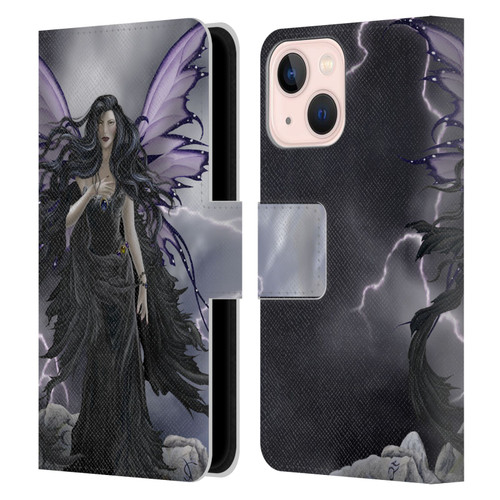 Nene Thomas Gothic Storm Fairy With Lightning Leather Book Wallet Case Cover For Apple iPhone 13 Mini