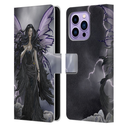 Nene Thomas Gothic Storm Fairy With Lightning Leather Book Wallet Case Cover For Apple iPhone 14 Pro Max