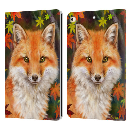 Kayomi Harai Animals And Fantasy Fox With Autumn Leaves Leather Book Wallet Case Cover For Apple iPad 9.7 2017 / iPad 9.7 2018